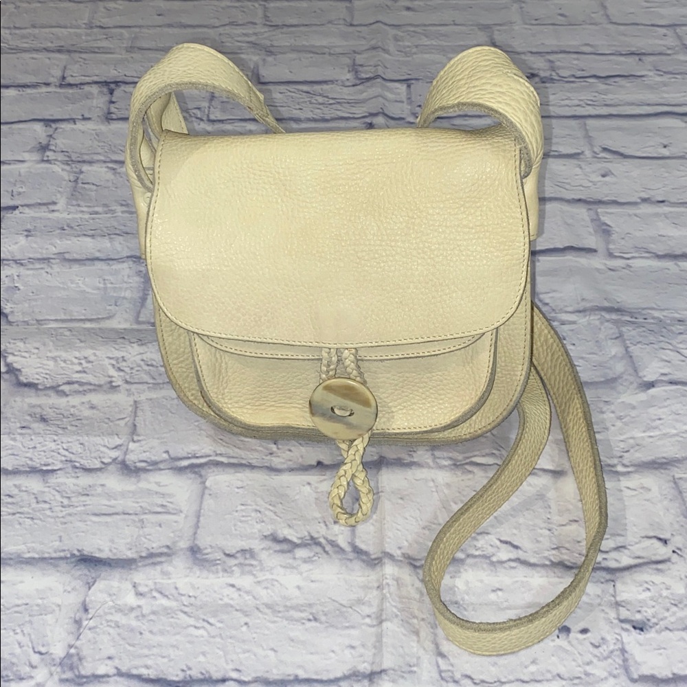 Franchi Vintage Pebble Leather Crossbody Bag